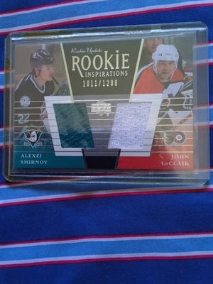 2003 UPPER DECK ALEXEI SMIRNOV/JOHN LECLAIR ROOKIE INSPIRATIONS #150C 1011/1200 - Image 1 of 2