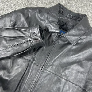 Vintage Burry Lane weiche Leder Bomberjacke Herren 2XL schwarz 80er 90er - Bild 1 von 18