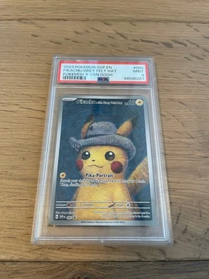 2023 Pokemon Van Gogh Pikachu with Grey Felt Hat SVP EN #085 Promo PSA 9 MINT - Image 1 of 2