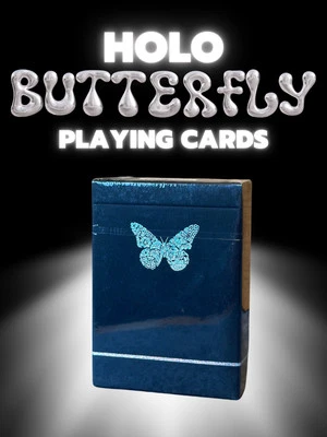 HOLO Butterfly Playing Cards Limited Collectors Edition Exclusive Poker Cards - Image 1 of 4