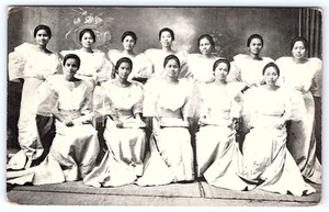 Philippines Postcard Graduating Class Harris Memorial School old postcard D420 - Picture 1 of 2