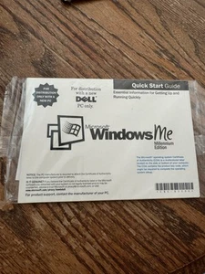 Guía y CD Microsoft Windows ME Millennium Edition nuevo para Dell - Imagen 1 de 3