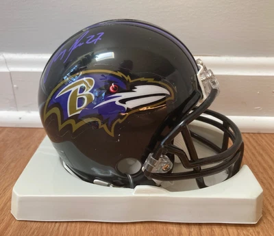 Minicasco autógrafo Ray Rice Baltimore Ravens Ridell BT deportivo certificado de autenticidad Foto 1 de 4