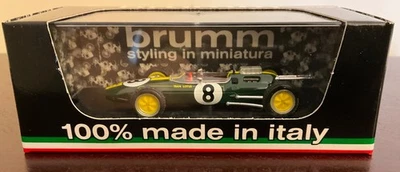 Brumm 1/43 LOTUS 25 1963 Jim Clark WDC #8 意大利大奖赛蒙扎全新带盒 — 第 1/4 张图片