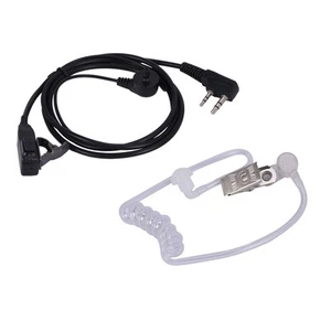 2 Pin Covert Acoustic Air Tube Mic Microphone Earphone Earbud Headset9757 - Zdjęcie 1 z 8