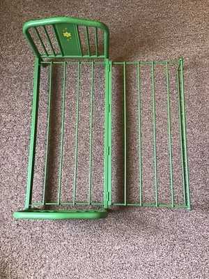 American Girl Kit’s Green Trundle Bed Frame Metal Fold Out - Image 1 of 4