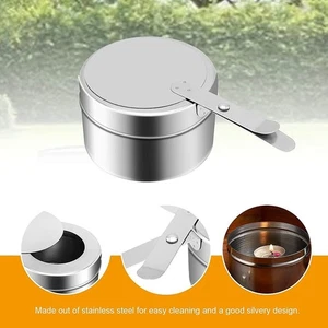 Stainless Steel Chafing Fuel Holder Cooking Supplies Buffet Boxs Canned - Picture 1 of 4
