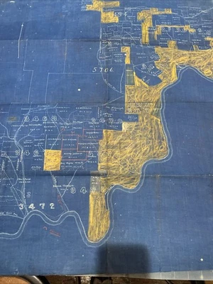 Blueprint map of Birch Island run West side of West branch Susquehanna River - Image 1 of 4