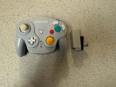 Nintendo Gamecube Wavebird Wireless Controller - GRAY With Dongle. TIGHT JOY - Image 1 of 4