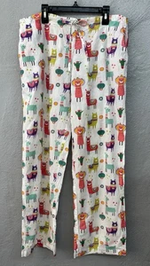 Mahagoni Schlafhose Loungewear Damen Gr. Medium LLAMAS Überziehtaschen cool - Bild 1 von 12