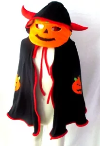  Capa Diablo Calabaza con Máscara Halloween Juvenil Niño Disfraz - Imagen 1 de 7