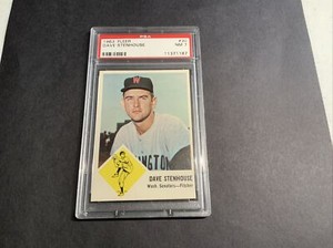 1963 Fleer Baseball #30 Dave Stenhouse PSA NM 7!!