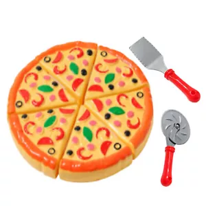 Play Pizza Set for Kids Fake Food Kitchen Toys Pizza Educational Toys Play Kitch - Picture 1 of 12