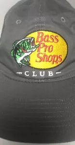 Bass Pro Shops Club Mütze Kappe Outdoor Angeln grau verstellbarer Riemen hinten - Bild 1 von 8