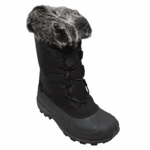 Botas de invierno de nailon negras para mujer talla 9 - Imagen 1 de 3