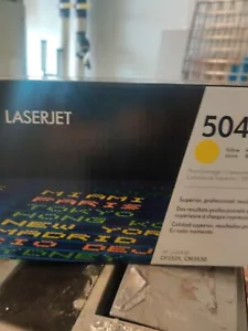 HP CE252A 504A Yellow Toner Cartridge - Picture 1 of 5