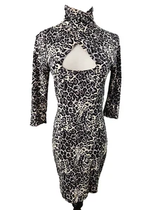 LEOPARD PRINT MINI DRESS - Picture 1 of 4