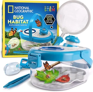 NATIONAL GEOGRAPHIC Bug Catcher Kit for Kids - Kids Bug Habitat with Magnified V - Picture 1 of 12