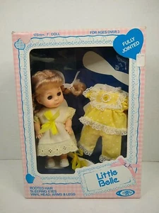 Vintage Little Belle Playmates 1979 Rooted Hair Sleeping Eyes Vinyl Fully Jointed  - Bild 1 von 12
