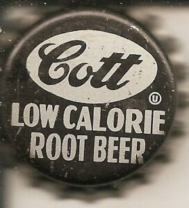 COTT LOW CALORIE ROOT BEER   soda pop bottle cap/crowns