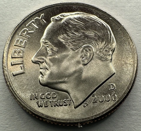 2006-D Roosevelt Dime 10cent Coin from US Mint Set Cover