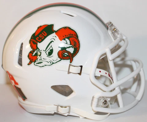 2021 Colorado State Rams Custom Riddell Mini Helmet vs Buffalo Cover