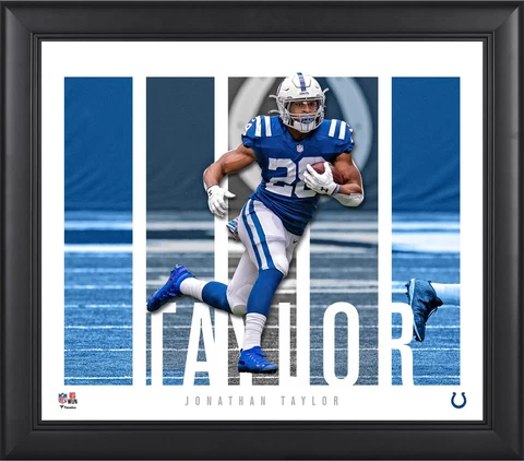 Jonathan Taylor Indianapolis Colts Framed 15x17 Player Panel Collage Cover