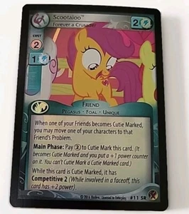 My Little Pony CCG, Scootaloo Forever a Crusader, FOIL SR #11, Marks In Time - Picture 1 of 5