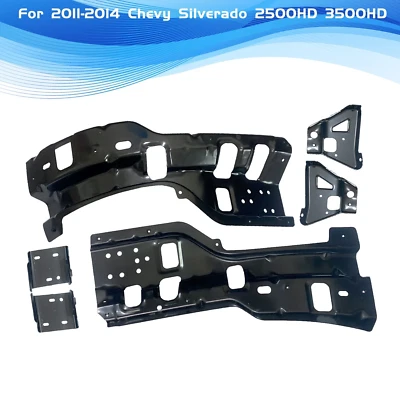 Juego de 6 soportes de parachoques delanteros para Chevrolet Silverado 2500HD 3500HD 2011-2014 Foto 1 de 4