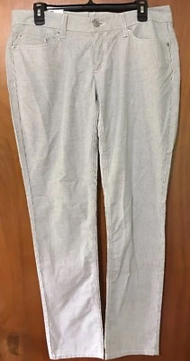 Pantalones ajustados Levis para mujer a rayas blanco azul talla 30x30 nuevos Foto 1 de 4
