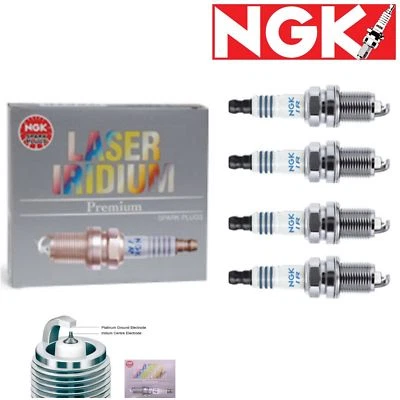 4 Pcs Spark Plugs NGK Laser Iridium 1991-1996 Ford Escort 1.8L L4 Kit Set - Image 1 of 4