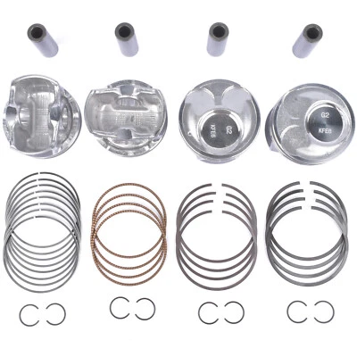 4 x Piston & Rings kit For Kia Soul Forte Hyundai Elantra Tucson 2.0L 2014-2018 - Image 1 of 4