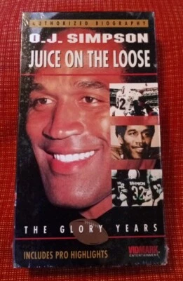 O.J. Simpson - Juice on the Loose (VHS, 1994) Authorized Biography 💥Free Ship💥 - Image 1 of 4