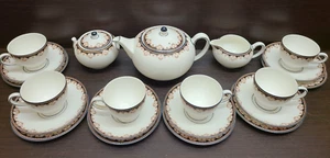 Wedgwood MEDICI 6x personas tetera té café tazas azúcar y crema r4588 - Imagen 1 de 6