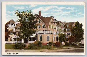 Templeton Mass 1920. Postal de hotel de lujo The Templeton Inn en el condado de Worcester - Imagen 1 de 3