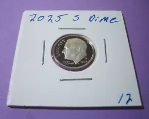 2025 S Clad PROOF Roosevelt Dime–DCAM-United States Mint Coin UNC 10c In Stock - Picture 1 of 2