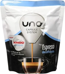 OFFERTA JB 48 CIALDE CAPSULE CAFFE' KIMBO UNO SYSTEM MISCELA DECAFFEINATO DEK - Imagen 1 de 2