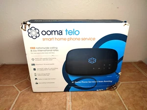 Ooma Telo Free Smart Home Phone Service Black New *READ* - Afbeelding 1 van 21