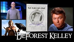 DeForest Kelley - Libro de eventos firmado autografiado 25th STARCRUISE Star Con 91' - Imagen 1 de 14