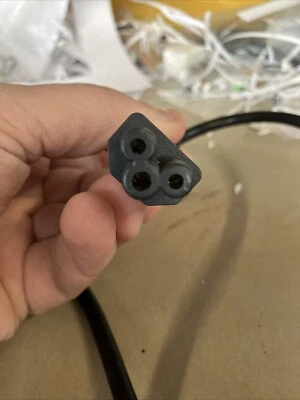 PC 3-Prong Mickey Mouse AC Power Cord for Laptop, PC, Printers Just Over 2 Ft - Image 1 of 2