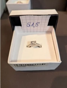 Messing Ring mit Zirkonia Gr. 51,5 Marke Buckley London - Bild 1 von 1