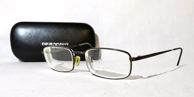 Marco de gafas Emporio Armani, Italia 186 1317 52-18-140 marrón metal gafas Foto 1 de 4