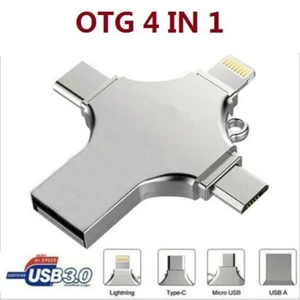 Metal 1TB USB 3.0 Memory Photo Stick Type-c Flash Pen Drive For iPhone 15 14 13 - Picture 1 of 7