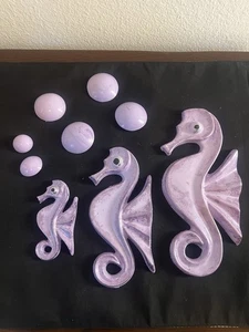 MCM Stil Seepferdchen und Blasen Wanddeko - Bild 1 von 6