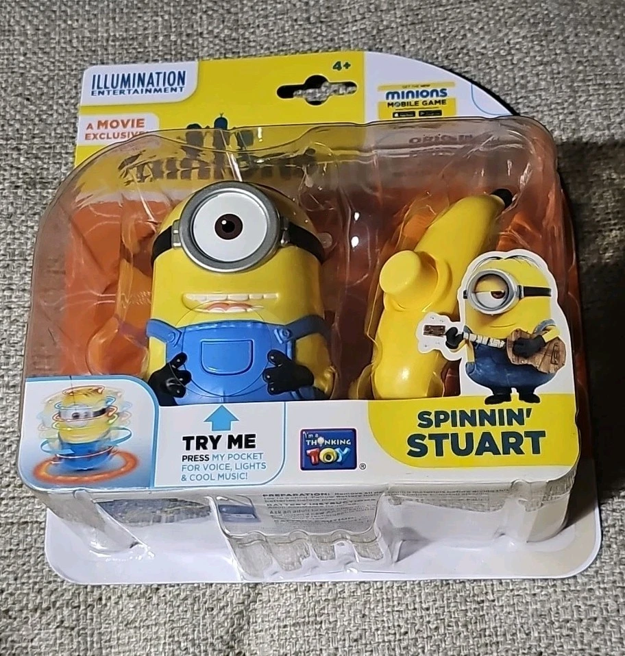 RARO Despicable Me Minions Spinnin Stuart Filme Exclusivo NOVO NISP - Imagem 1 de 4