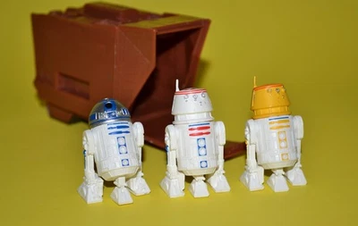 Lote de 3 figuras MICRO COLECCIONABLES de Star Wars Build-A Droid exclusivas de Disney Store Foto 1 de 4