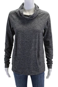 Lululemon Damen hochgeschlossenes Langarm gefüttert tailliert sportliches Top grau Größe S - Bild 1 von 4