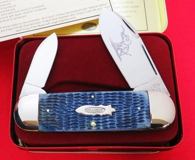 Cuchillo Case Classic Sunfish Elephant Toe '96 Short Run Blue Bone 1 de 9 grabado sin precio base Foto 1 de 4