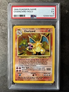 Pokémon TCG Charizard Base Set Holo Unlimited Rare Card 4/102 PSA 5 - Photo 1 sur 2