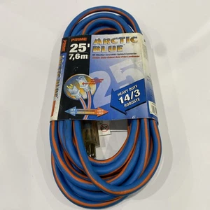 Prime Artic Blue All Weather Cord w/Lighted Connector Heavy Duty 13/3, 25 Ft - Picture 1 of 1